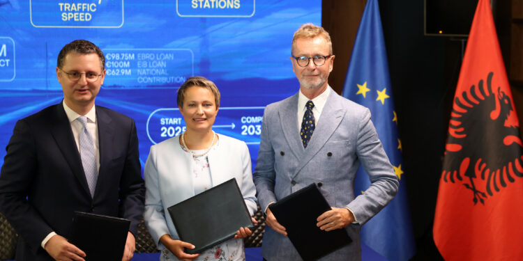 European Union Provides €136 Million Grant for Reconstruction of Vore-Hani i Hotit Railway Line