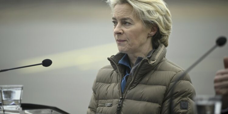 European Union official von der Leyen visits the Finland-Russia border to assess security situation