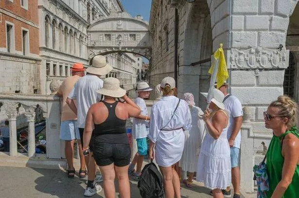 Tourists in Venice