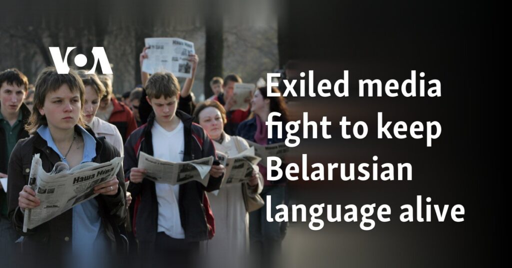 Exiled media fight to keep Belarusian language alive