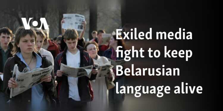 Exiled media fight to keep Belarusian language alive