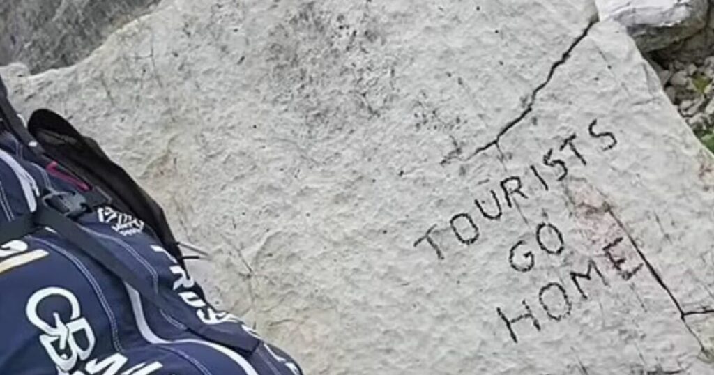 Famous Italian landmark defaced with 'tourists go home' | World | News