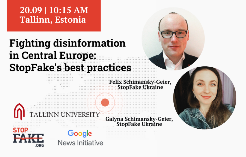 Fighting disinformation in Central Europe: showing StopFake’s best practices in Tallinn, Estonia