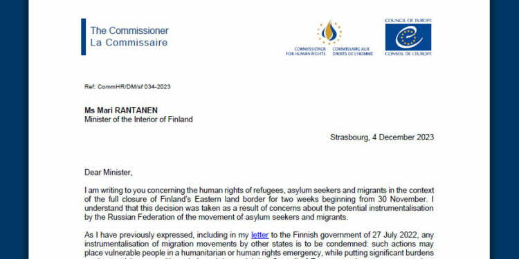 Finland: Concern over right to seek asylum and need for human rights safeguards after full closure of Eastern land border