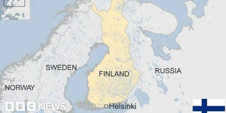 map of Finland