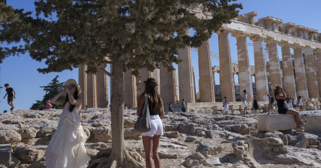 Greece shuts Acropolis during the hottest part of day as Europe sees heat wave