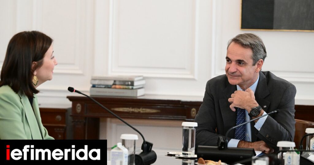 Greece to soon complete its AI strategy, PM Mitsotakis tells EU Commissioner Ivanova