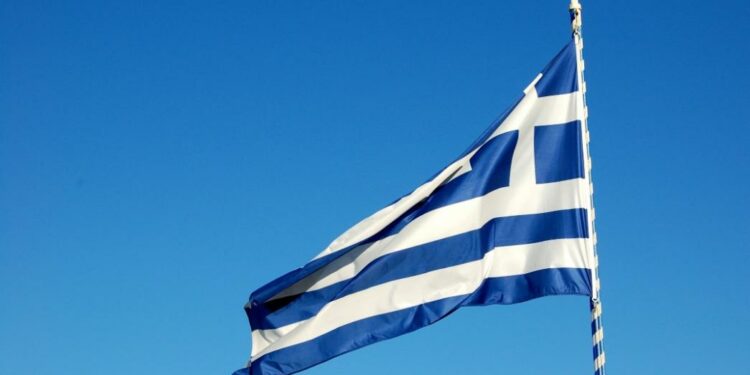 Ellada, Greece, Simai, Flag