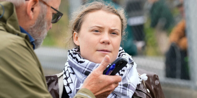 Greta Thunberg arrested at pro-Palestinian protest in Denmark