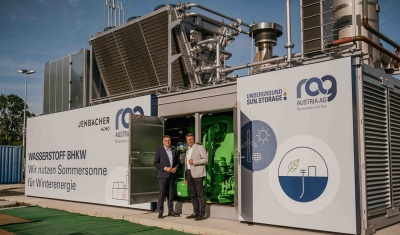 H2-powered Jenbacher CHP supplies clean energy to RAG Austria