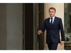 Emmanuel Macron at the Elysee Palace in Paris, on Oct. 15. Photographer: Benjamin Girette/Bloomberg