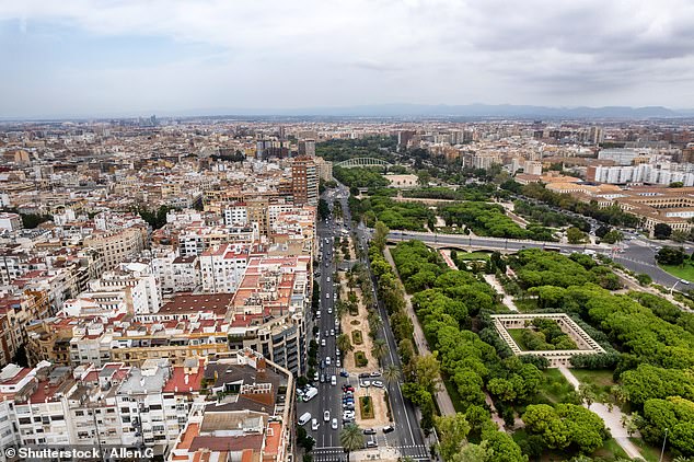 Turia Gardens (above) is 'the centre of Valencian life', writes Sarah