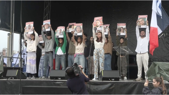 Jewish residents in France demonstrate, seeking release of Hamas-held hostages