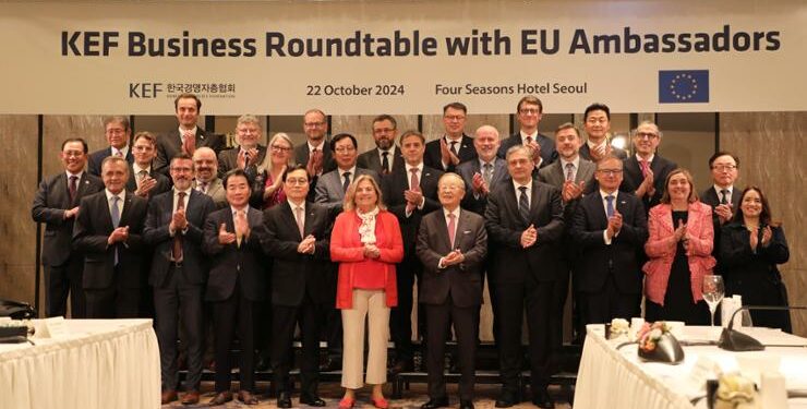 Korean employers’ group chief meets ambassadors of EU nations