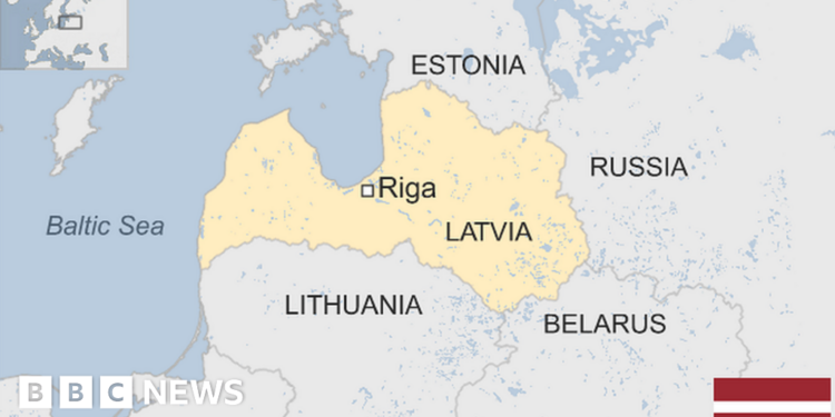 Map of Latvia