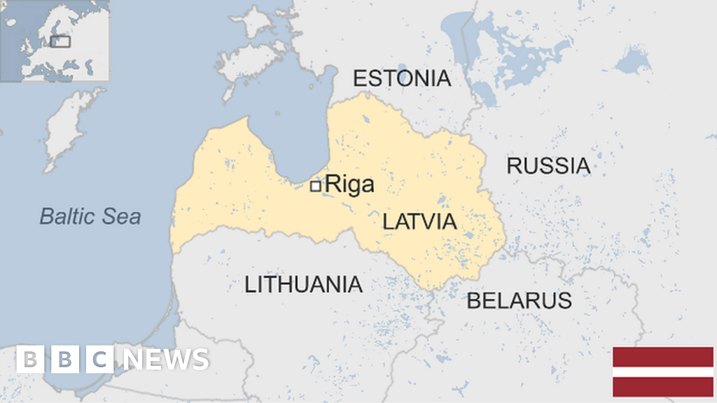 Map of Latvia