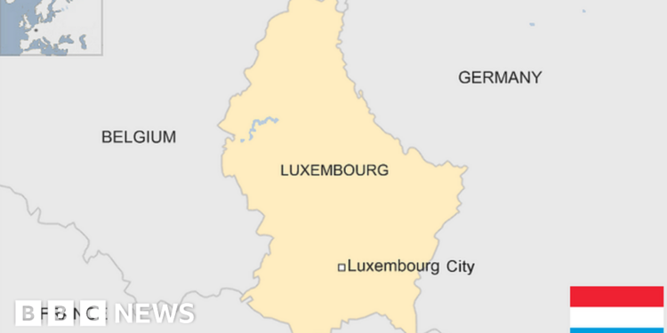 Map of Luxembourg