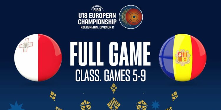 Malta v Andorra | Full Basketball Game | FIBA U18 European Championship 2023 - FIBA U18 European Championship 2023, Division C