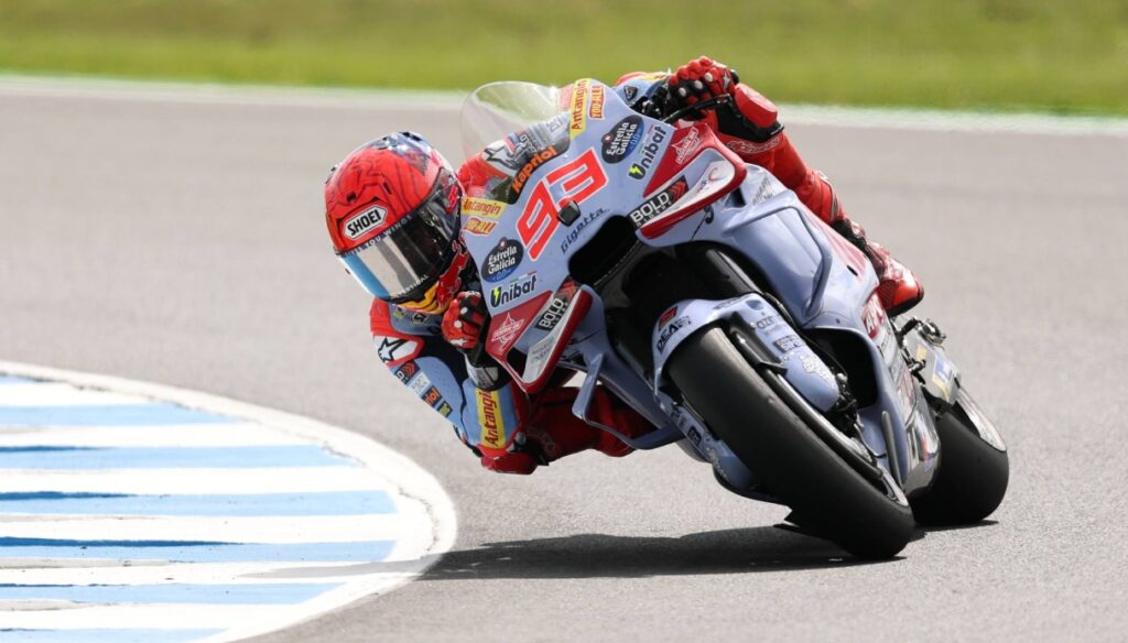 Marc Marquez leads at Phillip Island but remains cautious