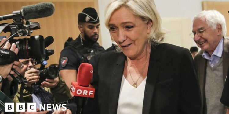 Marine Le Pen hits back in EU funds misuse trial