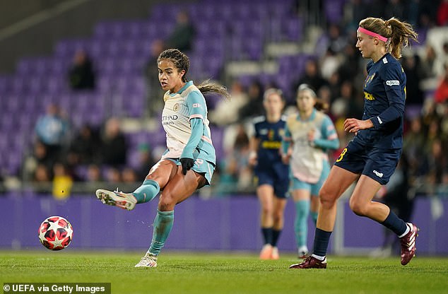 Mary Fowler was Manchester City's hero after scoring the winner in their UEFA Women's Champions League clash against St.Pölten in Austria - but her boyfriend Nathan Cleary was unsighted