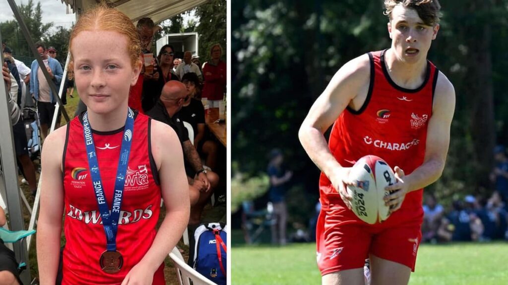 Medals for Medi and Osian at European Touch Rugby Championships