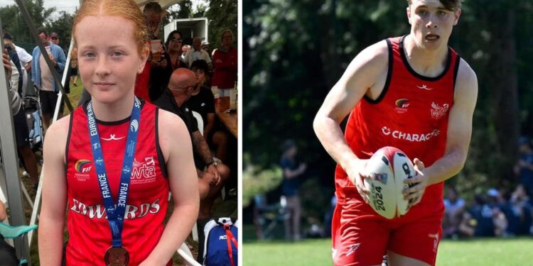 Medals for Medi and Osian at European Touch Rugby Championships