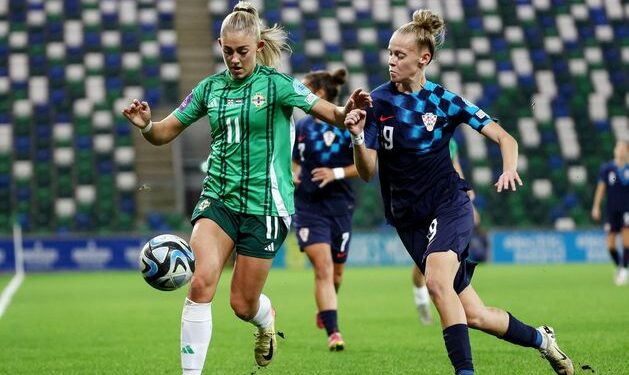 NI v Croatia | Simone Magill hits crossbar but Euro 2025 Play-Off level at half-time