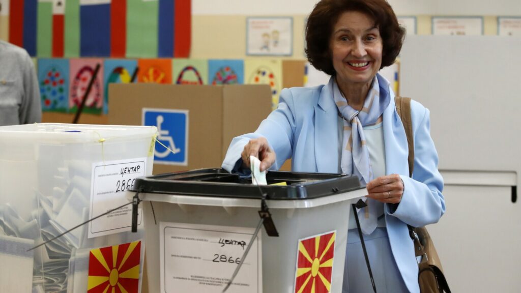 North Macedonia elects first woman president as center-left incumbents suffer historic losses