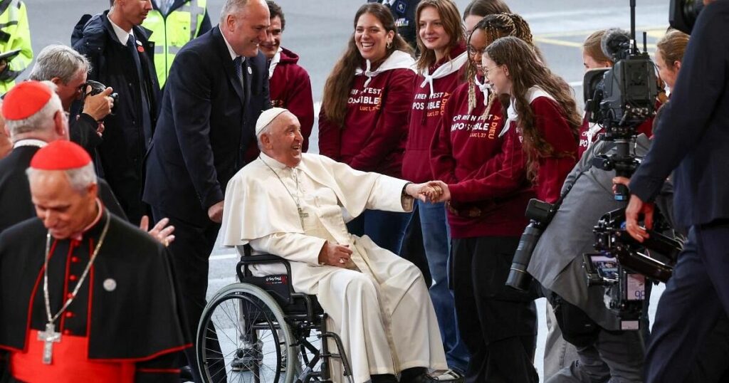 Pope Francis lands in Luxembourg, first leg of rare European trip - Deccan Herald