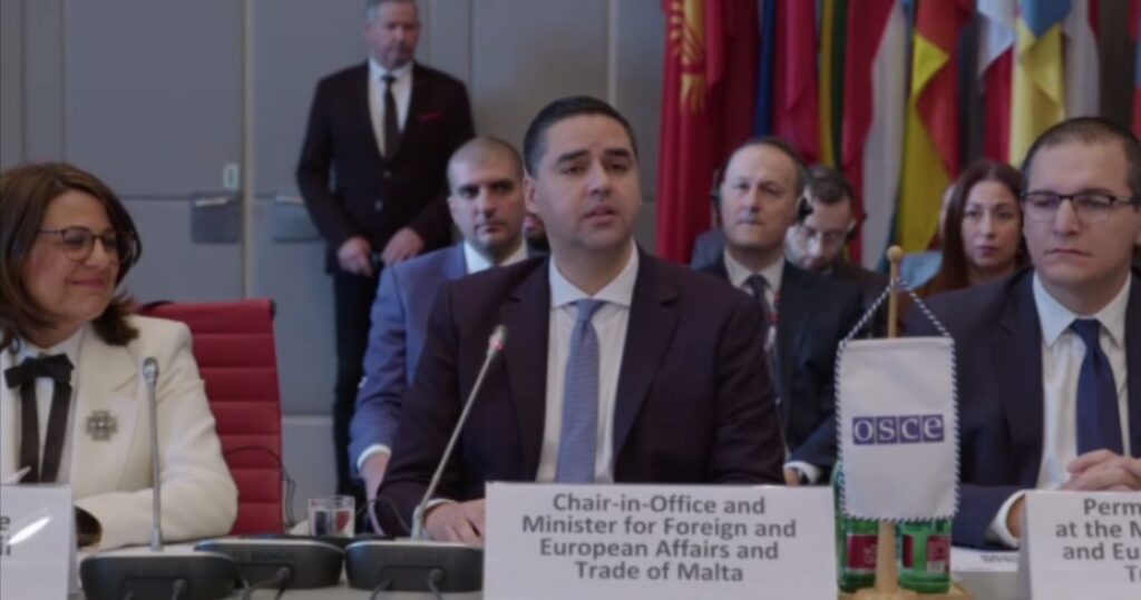 Response to Opening Address by the Chairperson-in-Office and Minister for Foreign and European Affairs and Trade of Malta, Hon. Dr. Ian Borg