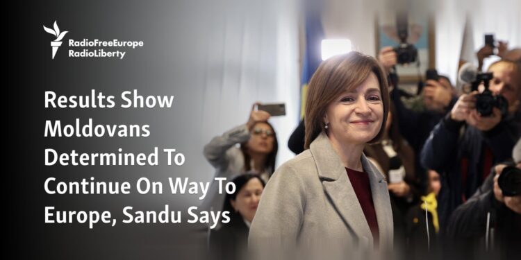 Results Show Moldovans Determined To Continue On Way To Europe, Sandu Says