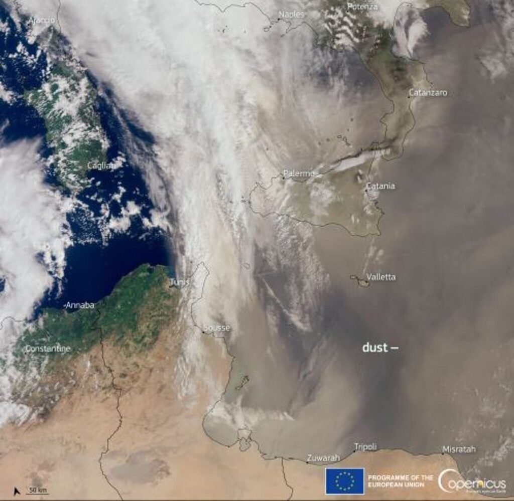 Saharan dust cloud causes air pollution across southern Europe