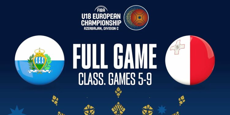 San Marino v Malta | Full Basketball Game | FIBA U18 European Championship 2023 - FIBA U18 European Championship 2023, Division C