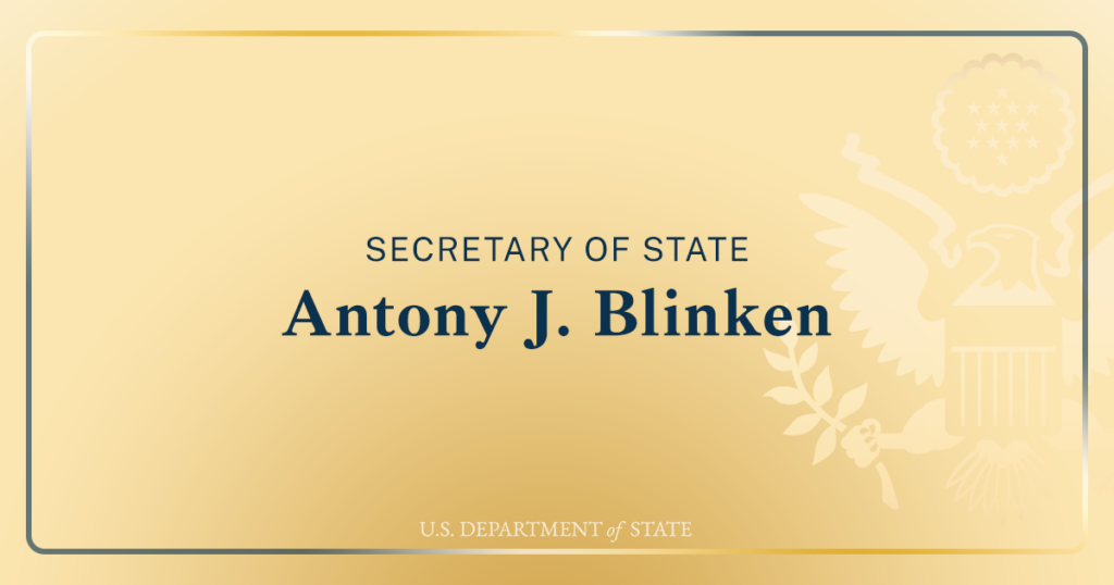 Secretary Antony J. Blinken And Czech Foreign Minister Jan Lipavsky At the Signing of a Memorandum of Understanding on Countering Foreign Disinformation Between the U.S. Department of State and the Ministry of Foreign Affairs of the Czech Republic