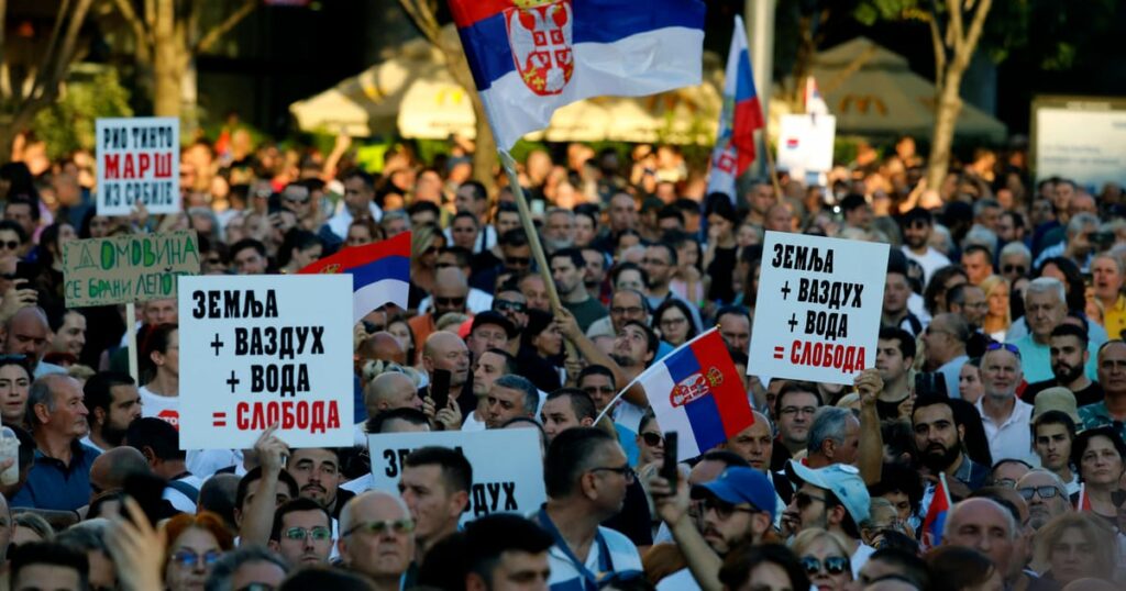 Serbia’s leader wins the West with promises of ‘white gold’ — but loses the people – POLITICO