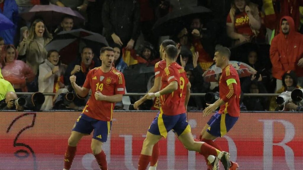 Spain ease to 3-0 win over Serbia and reach Nations League knockouts