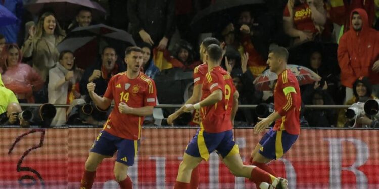 Spain ease to 3-0 win over Serbia and reach Nations League knockouts