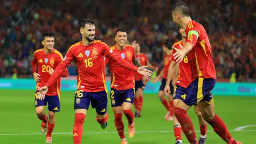 Spain thump Serbia to reach Nations League quarterfinals