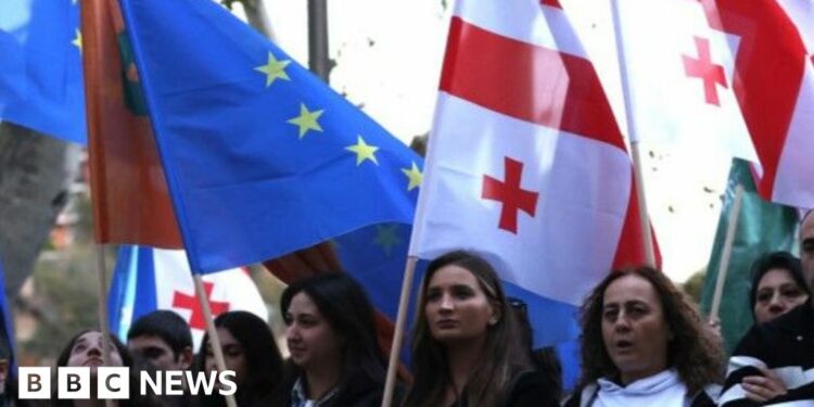 Stark choice for Georgians seeking future as part of Europe