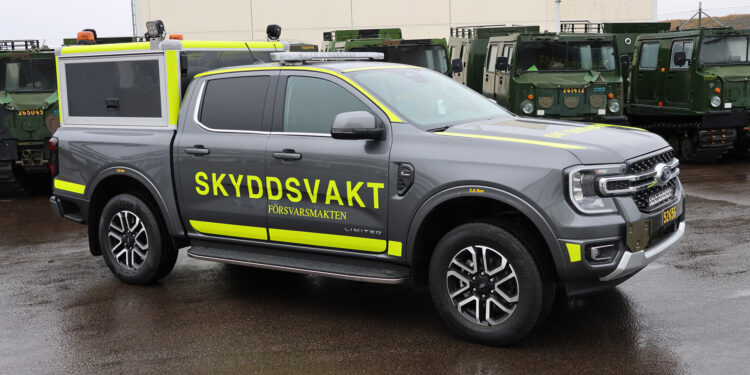 Response-Ready Security Force (IBSS) military protection vehicle based on Ford Ranger pickup truck