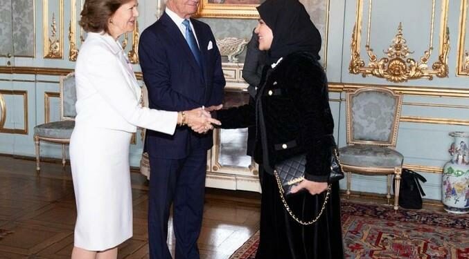 Sweden King, Queen Receive Qatar's Ambassador