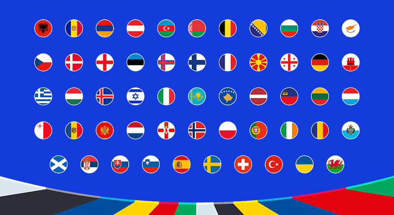 european flags european football leagues