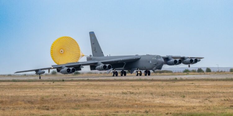 US bombers arrive in Romania for Bomber Task Force 24-4 > Air Force > Article Display