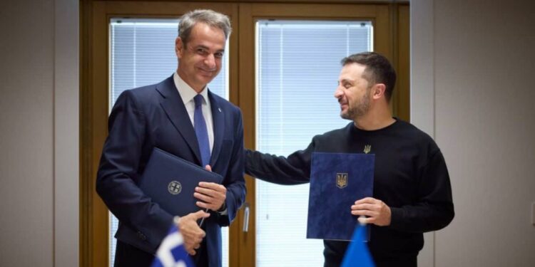 Ukraine and Greece sign bilateral security agreement in Brussels