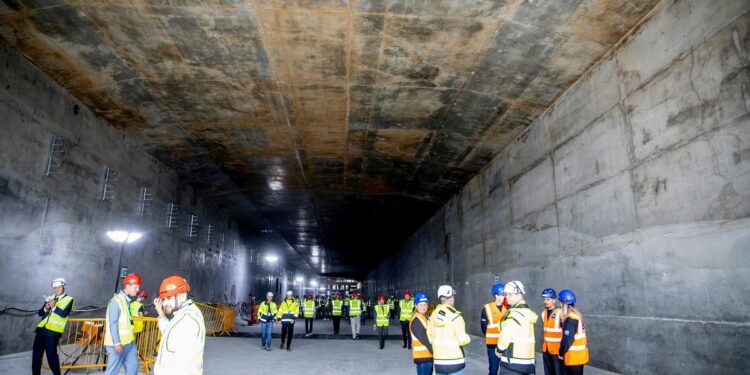 Underwater rail tunnel linking Denmark and Germany to replace 45-minute ferry with 7-minute train