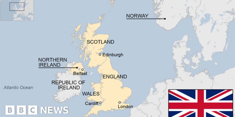 map of the United Kingdom