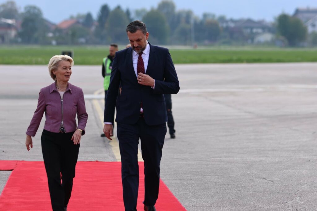 Ursula von der Leyen arrived in Bosnia and Herzegovina