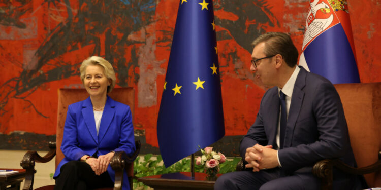 Ursula von der Leyen is on a two-day visit to Serbia starting today, and will be hosted by Vučić