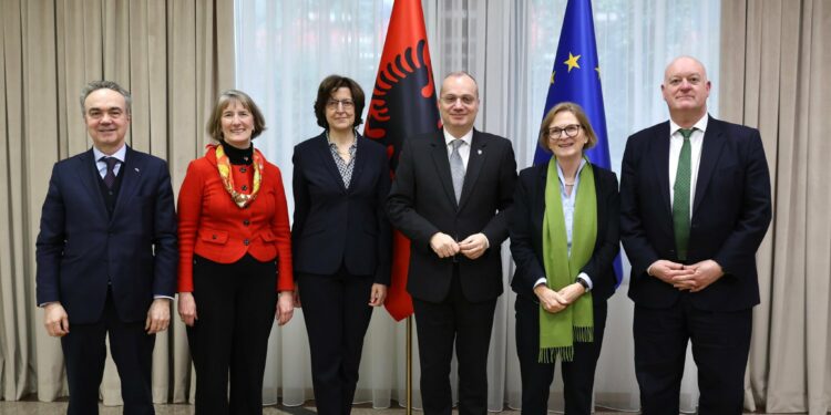 Visit in Albania of the Ambassadors of the OSCE Quint countries.